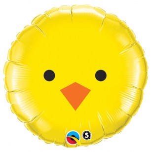 Easter Chick Face Balloon